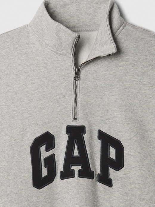 Image number 7 showing, Relaxed Gap Logo Quarter-Zip Sweatshirt