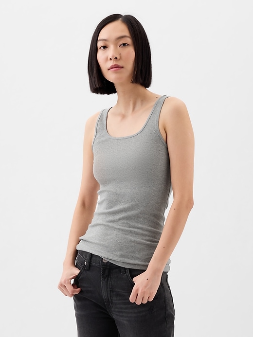 Image number 1 showing, Ribbed Tank Top