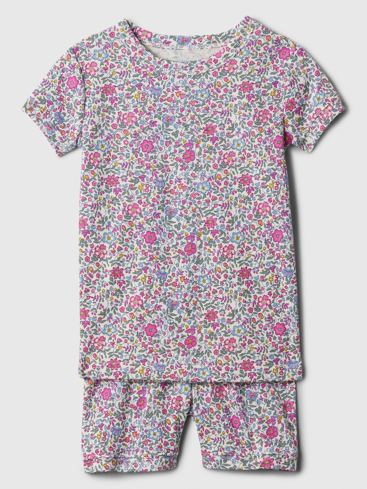 Women's Teddy Bear Grey Cotton Pyjama Set, Ladies Nightwear PJs