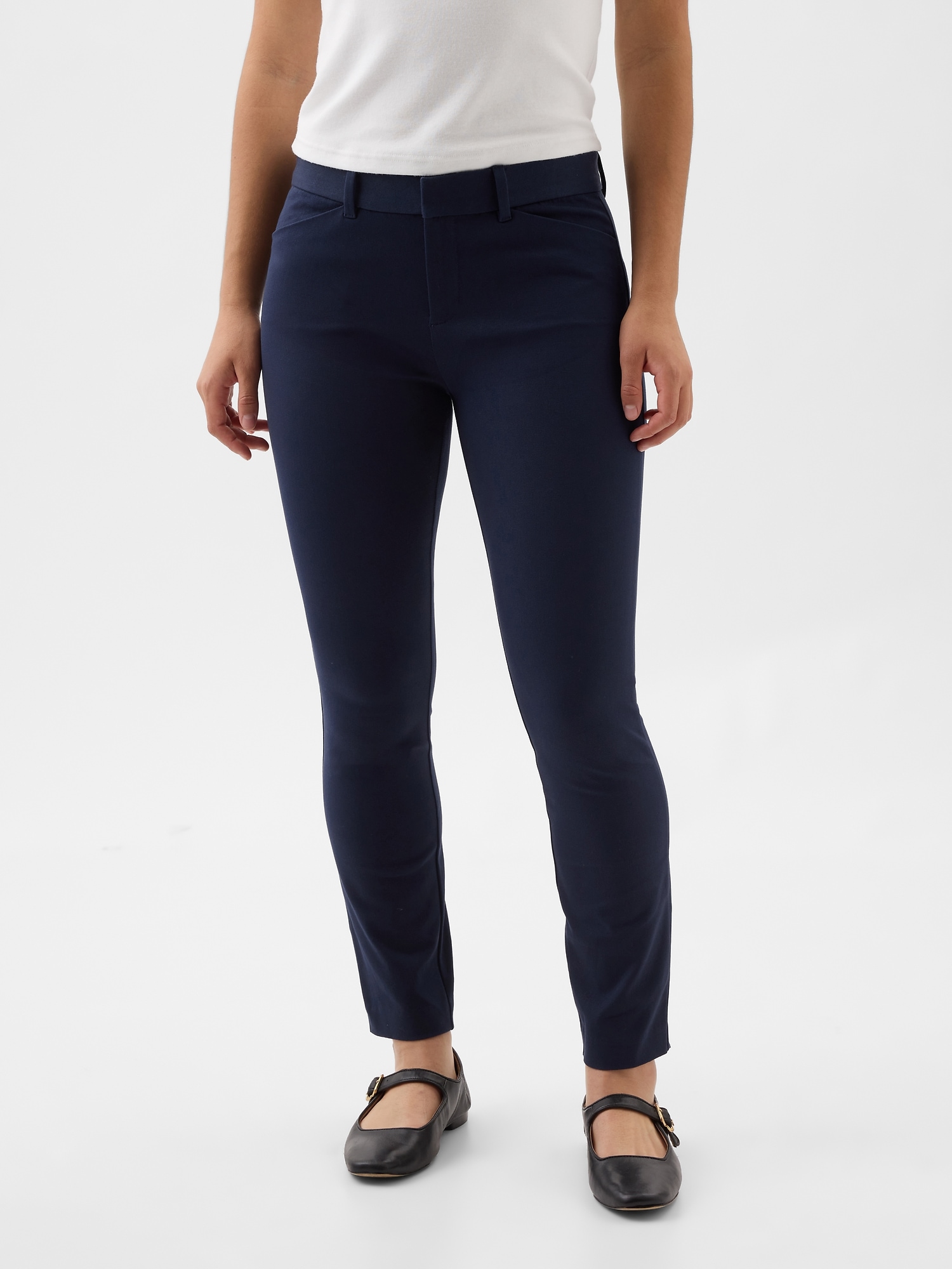 GAP Women's Comfortable Cotton Stretch Skinny Pant (Black, 10)