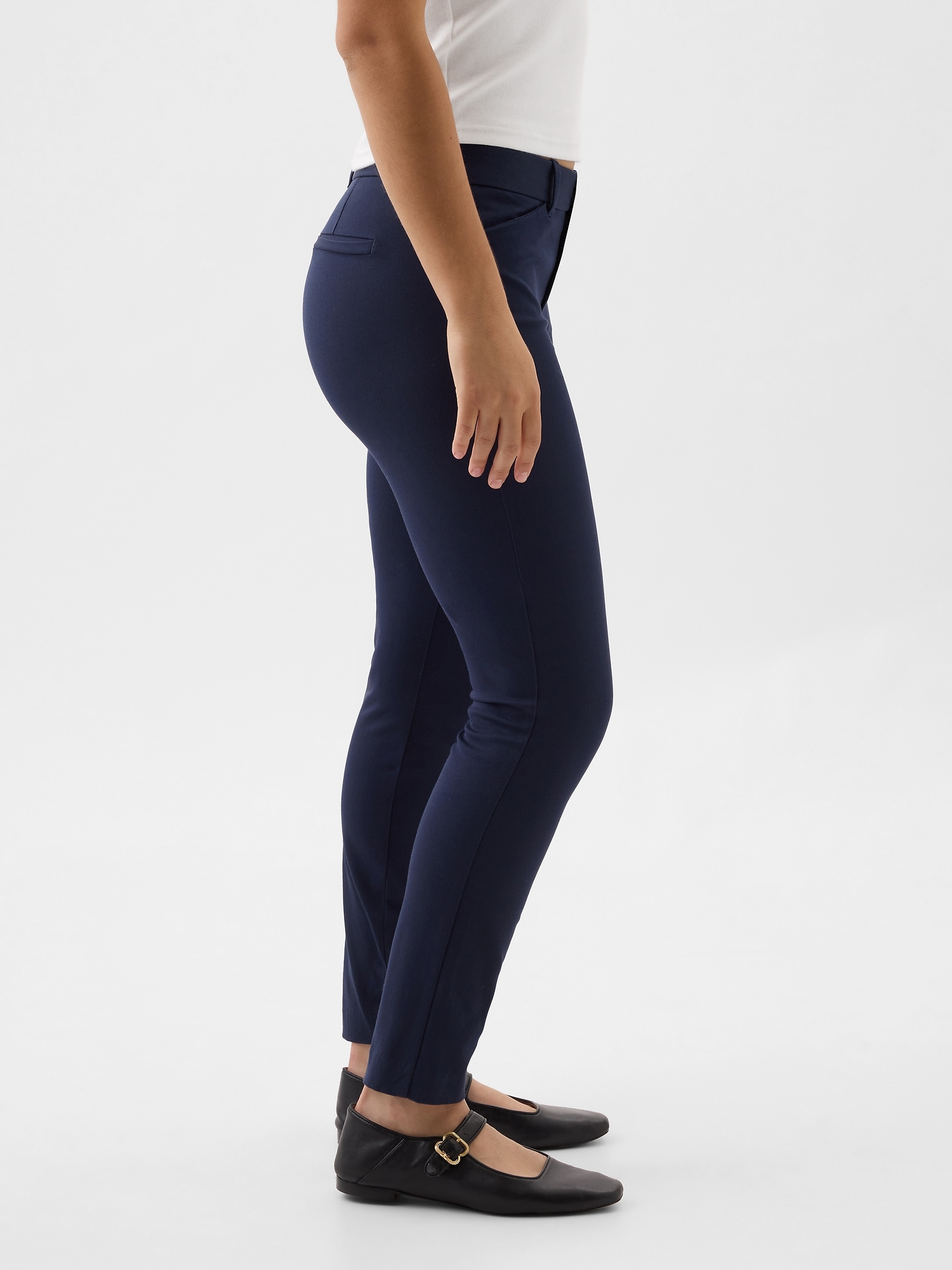 Bmama Slim Fit Stretchable High Waist Maternity Legging - Blue