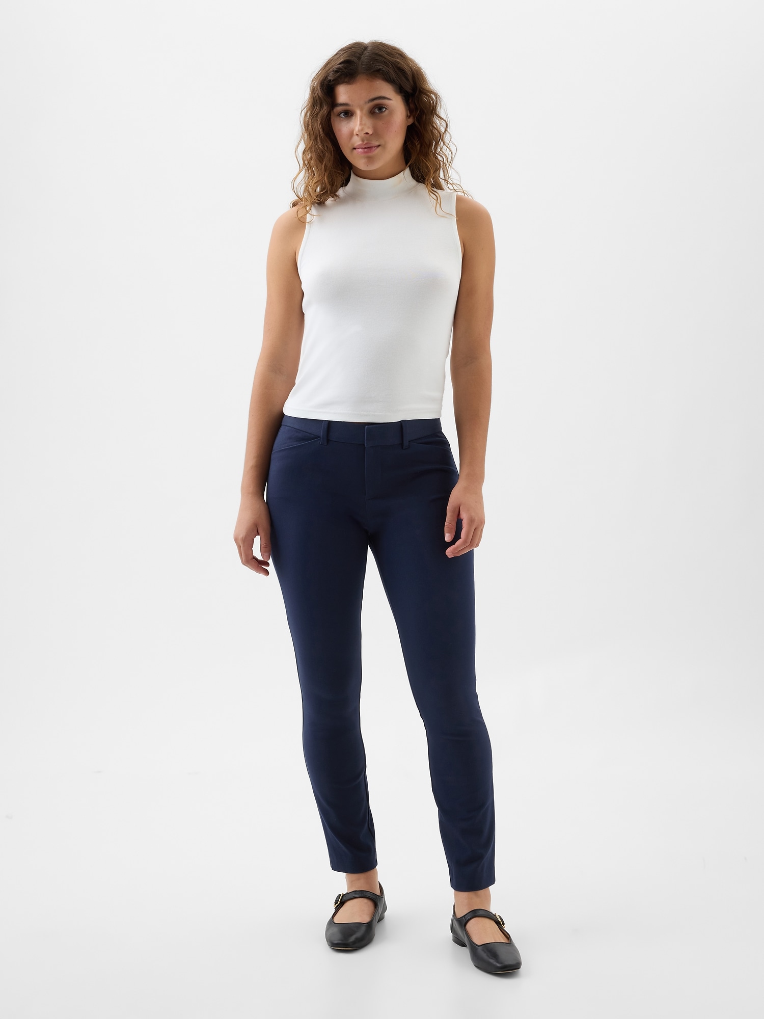 Gap NWT Women's Stretch Skinny Pants Size 16 Gray