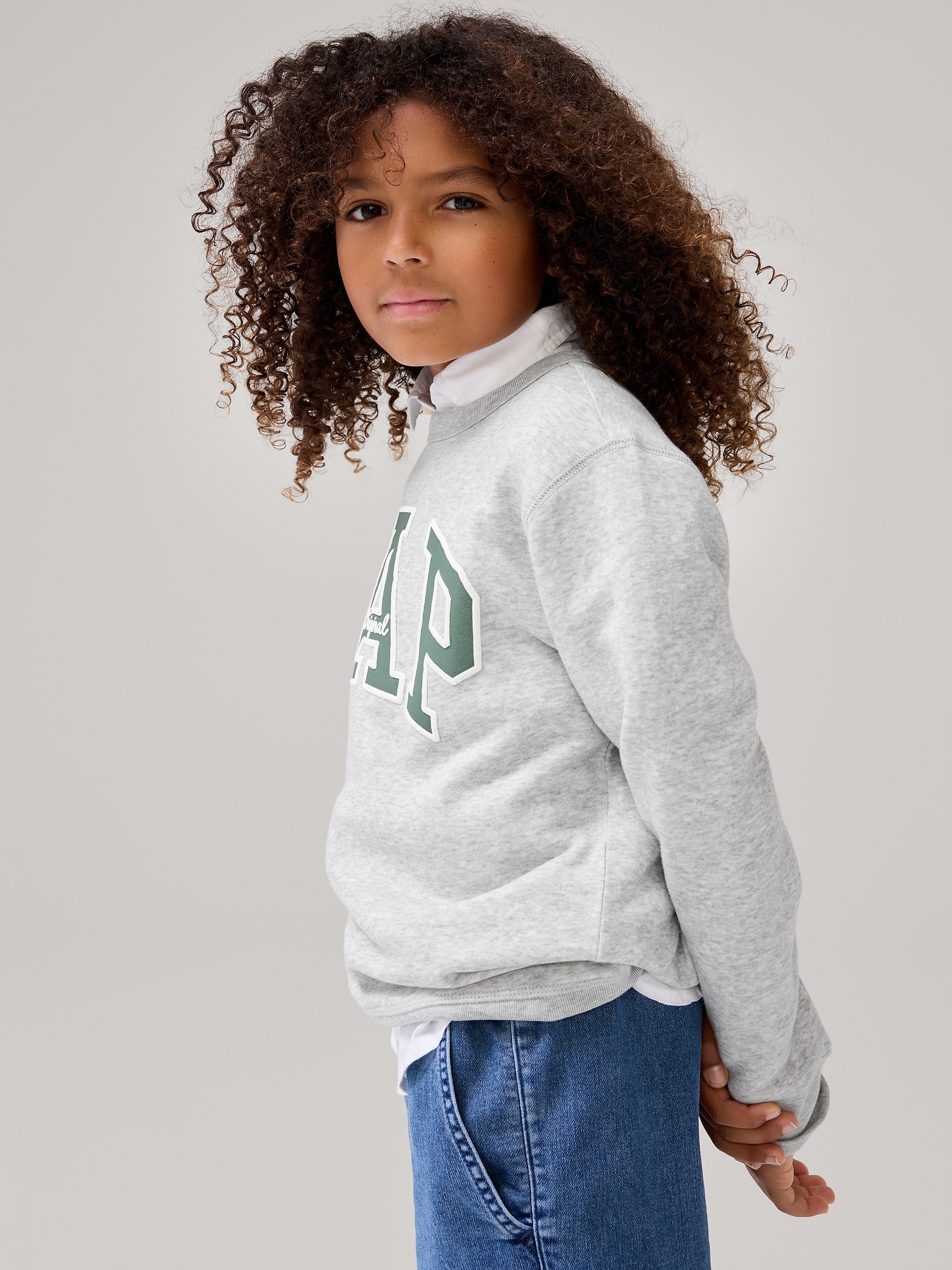 Kids sale grey sweatshirt