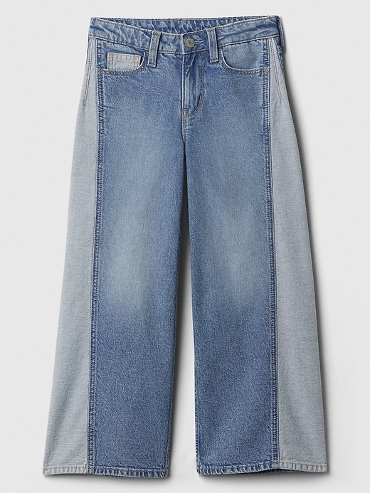 Image number 4 showing, Kids High Rise Wide-Leg Ankle Jeans