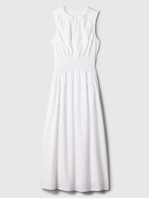 Image number 5 showing, Linen-Blend Splitneck Maxi Dress