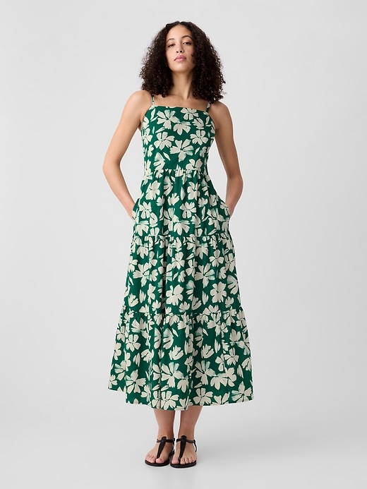 Image number 1 showing, Print Tiered Maxi Dress