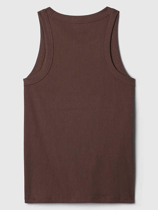 Image number 6 showing, Ribbed High Neck Tank