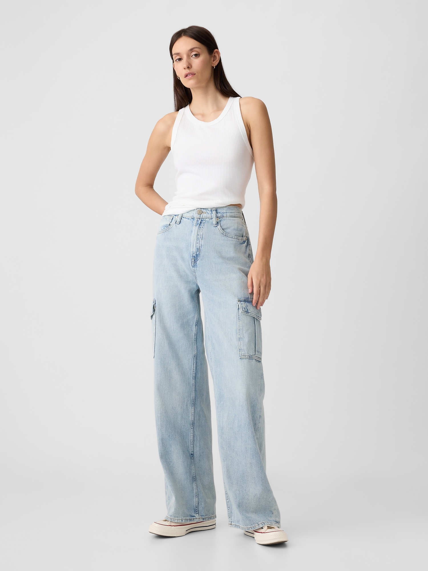 Women's Gap Stretch Skinny Soft Cotton High Rise Pants Jeans Black Size 6  Ladies