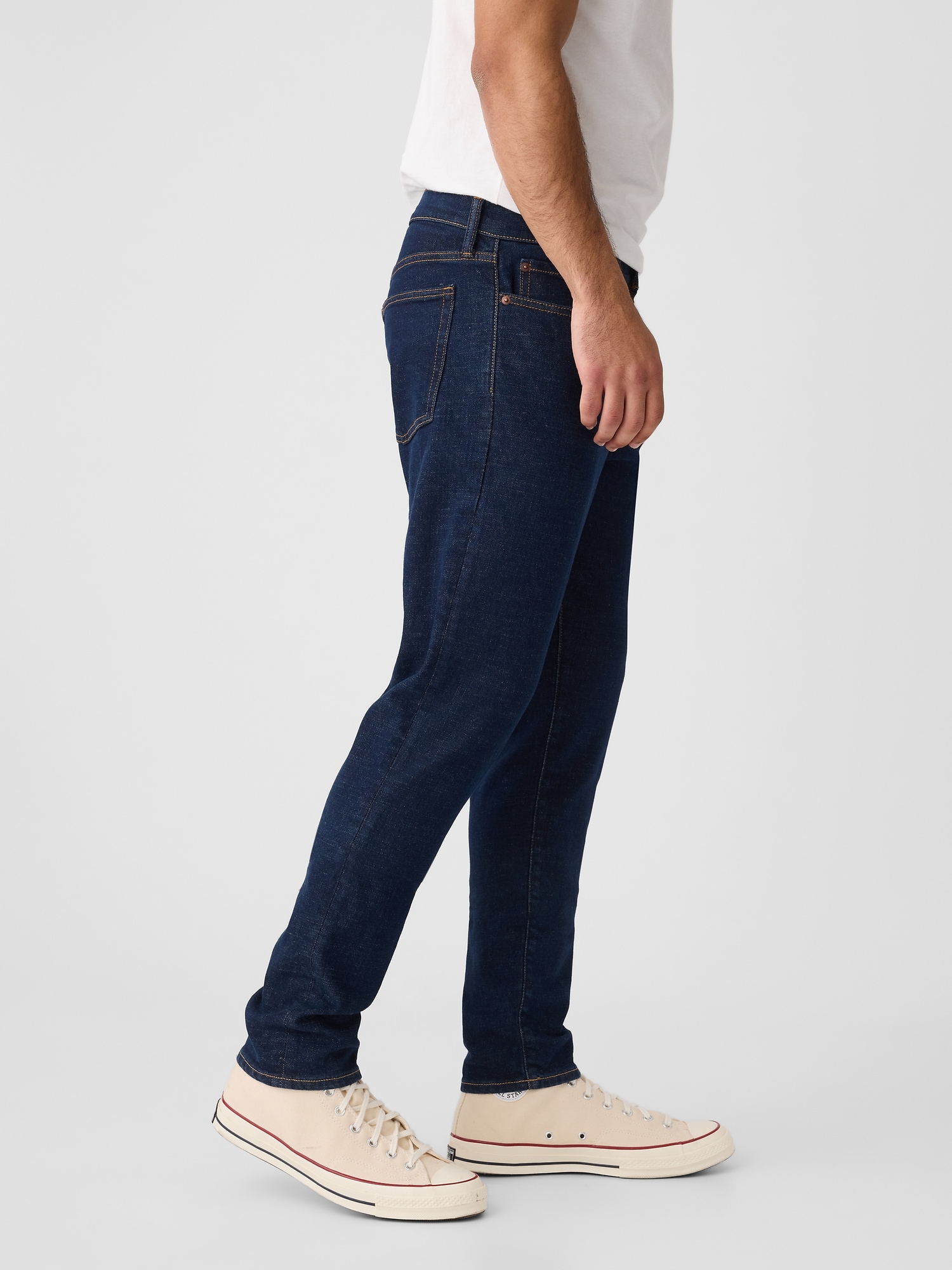 GAP Mens Gapflex Slim Jeans, Rinsed, 28W x 30L US at  Men's
