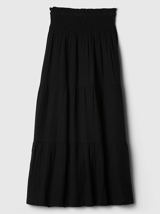 Image number 6 showing, Gauze Smocked Maxi Skirt