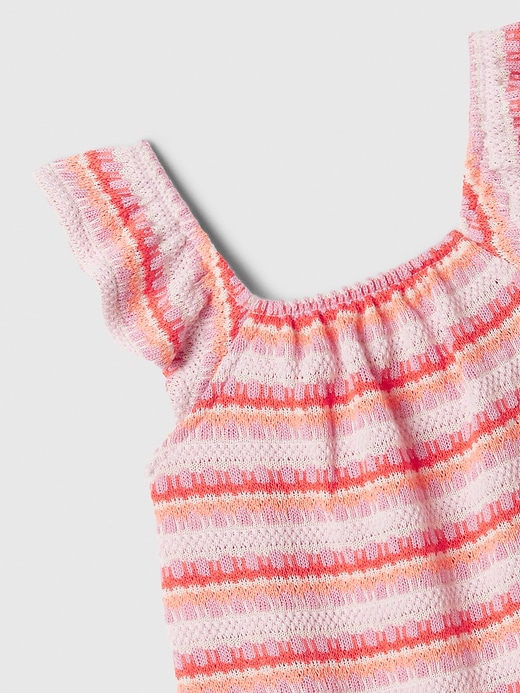 Image number 3 showing, babyGap Crochet Flutter Romper