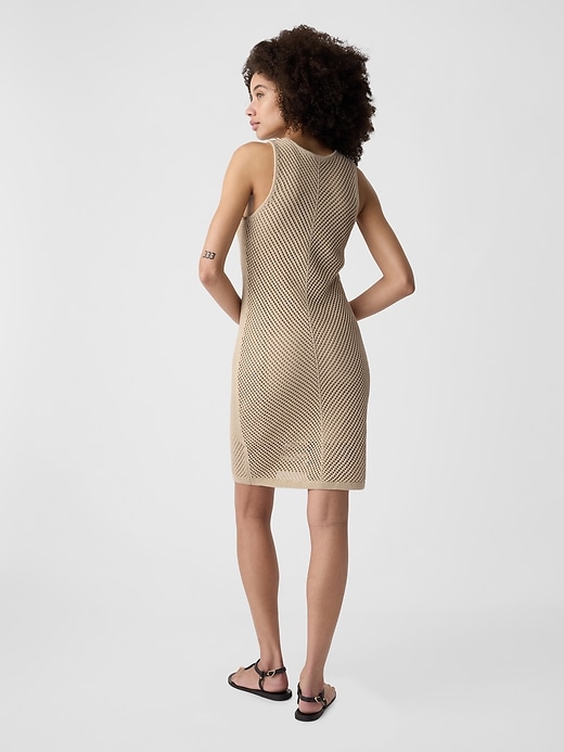 Image number 2 showing, Sleeveless Crochet Mini Dress