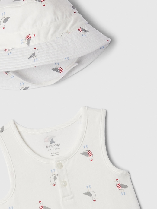 Image number 3 showing, Baby Romper Two-Piece Outfit Set
