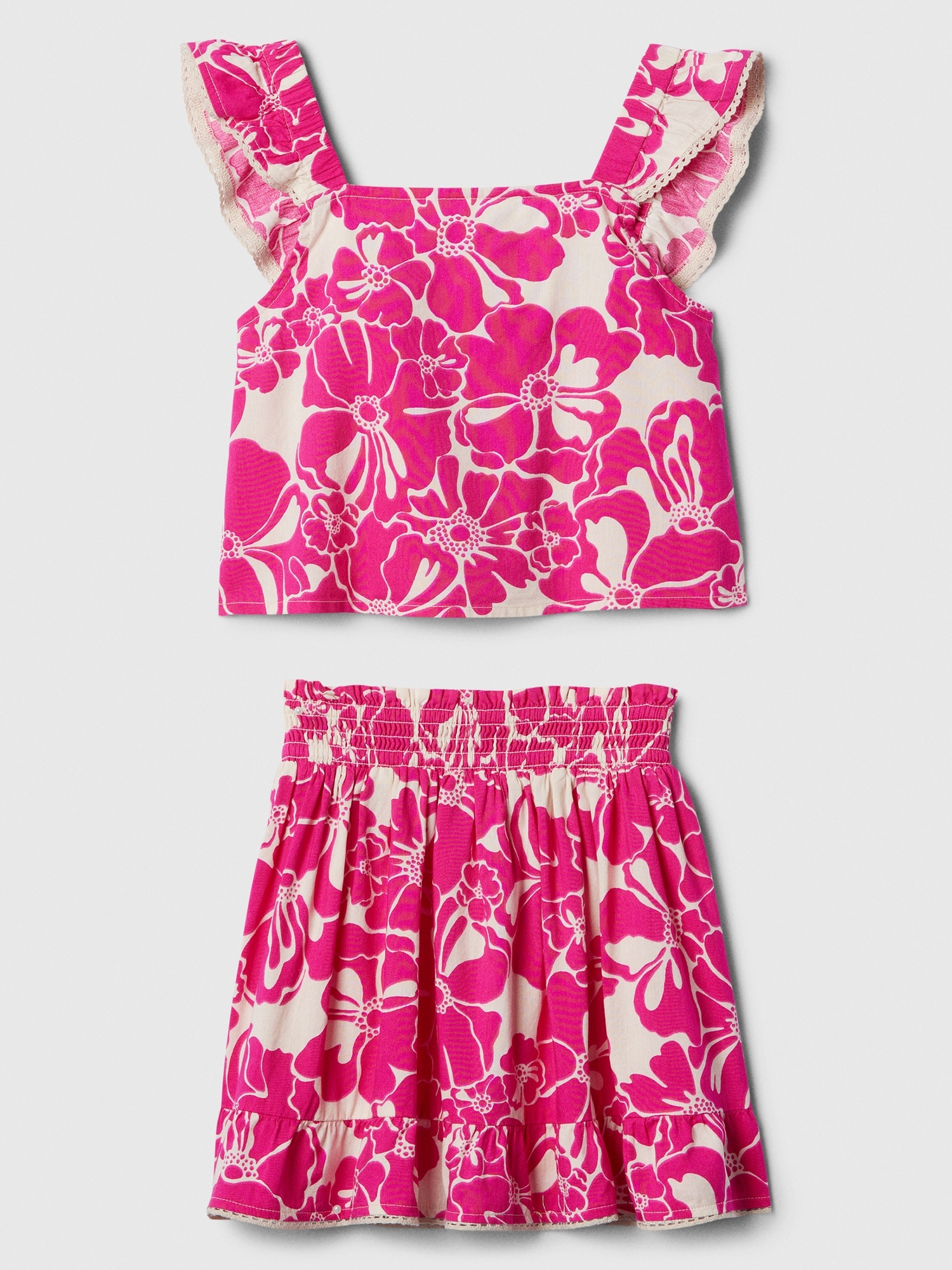 Kids Skirt Two-Piece Outfit Set