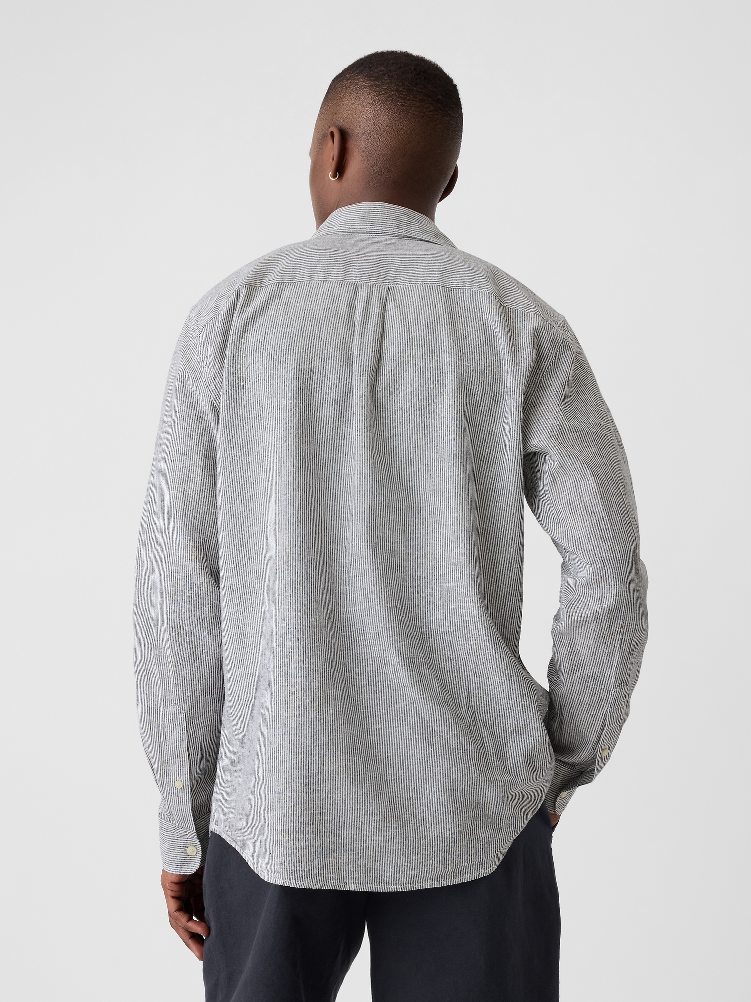 Linen-Blend Shirt in Standard Fit | Gap Factory