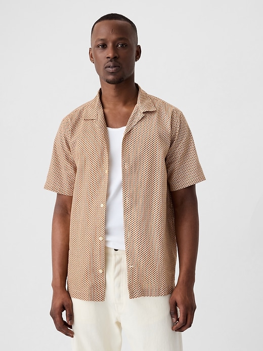 Image number 5 showing, Linen-Blend Vacay Shirt in Standard Fit