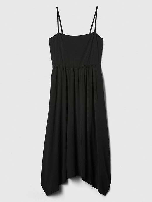 Image number 5 showing, Squareneck Handkerchief Hem Midi Dress