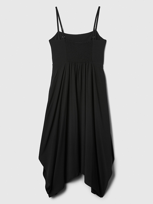 Image number 6 showing, Squareneck Handkerchief Hem Midi Dress