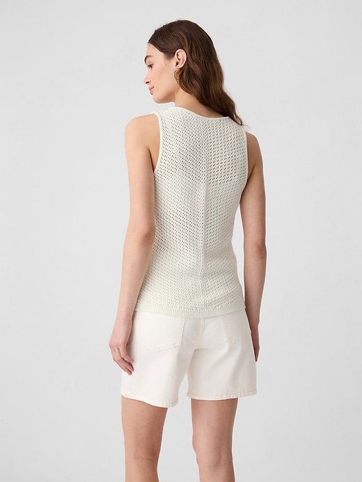Image number 2 showing, Crochet Sweater Tank Top