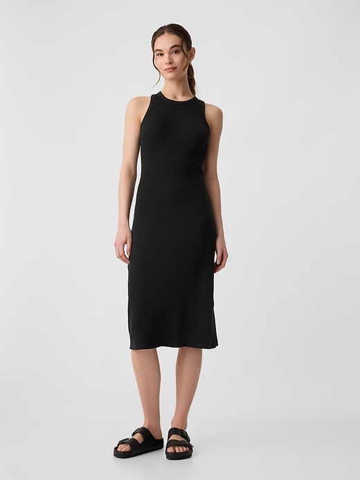 Image number 1 showing, Ribbed Midi Tank Dress