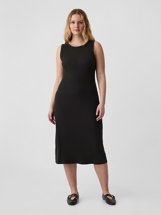 Image number 3 showing, Ribbed Midi Tank Dress