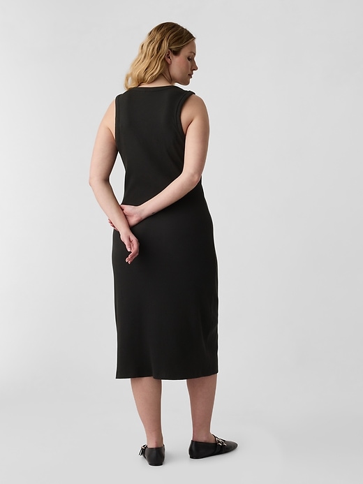 Image number 4 showing, Ribbed Midi Tank Dress