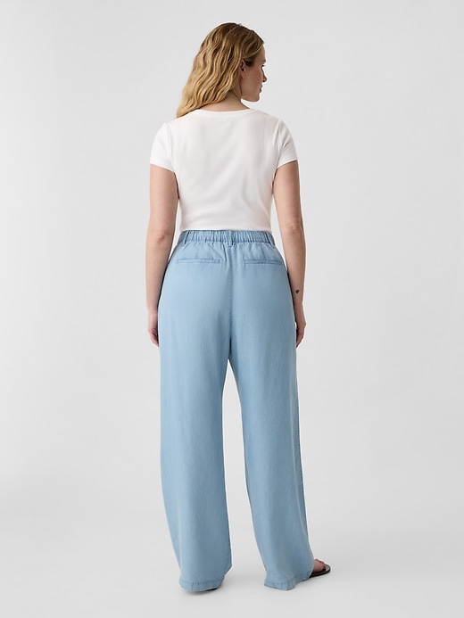 Image number 6 showing, TENCEL&#153 Lyocell Easy Wide-Leg Trousers