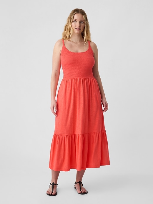 Image number 3 showing, ForeverSoft Smocked Midi Dress