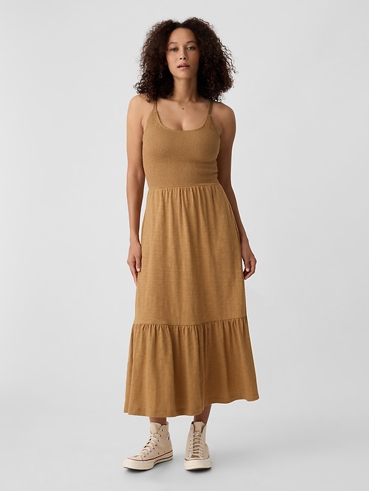 Image number 1 showing, ForeverSoft Smocked Midi Dress