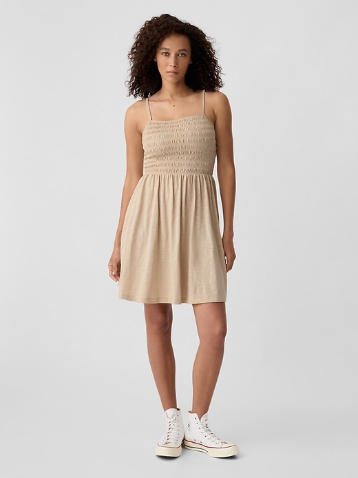 Image number 1 showing, ForeverSoft Smocked Mini Dress