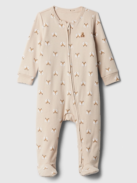 Image number 6 showing, Baby Print Two-Way Zip One-Piece