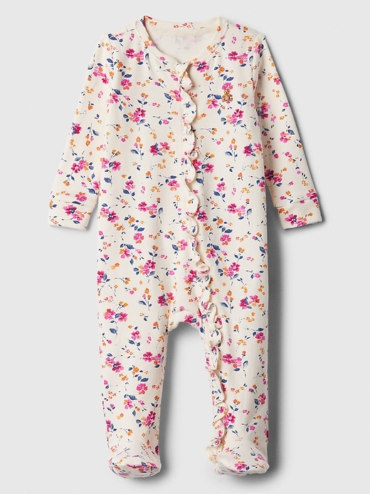 Image number 4 showing, Baby Print Two-Way Zip One-Piece