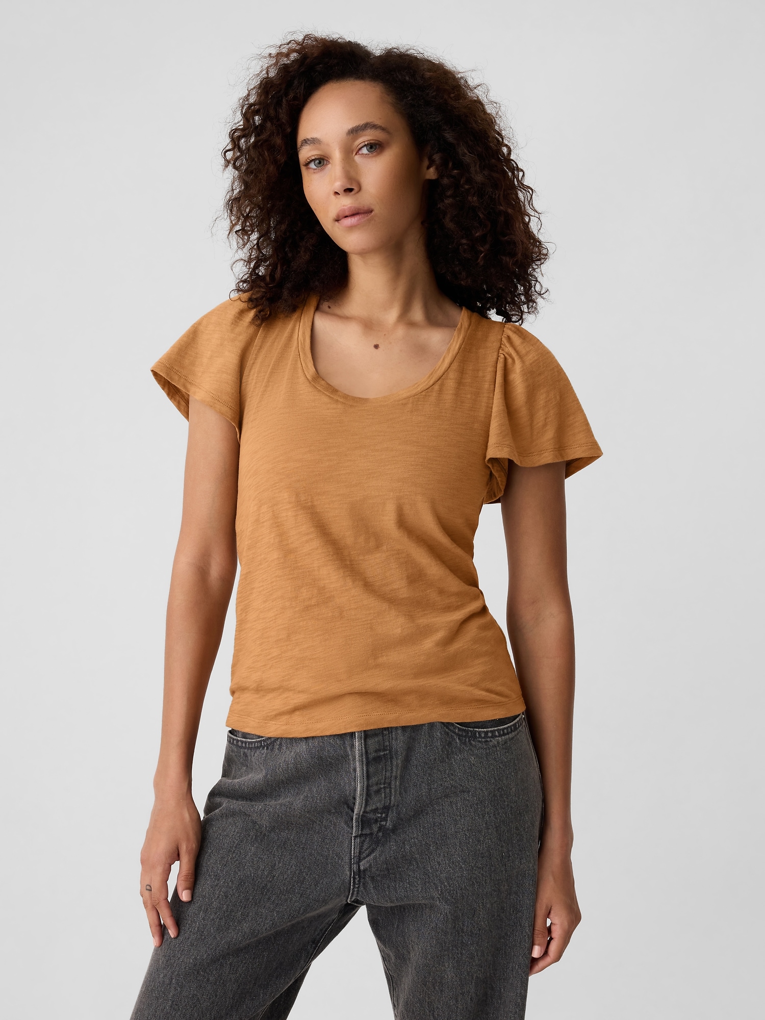 ForeverSoft Flutter Sleeve Top