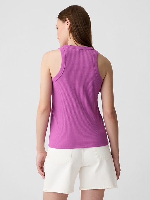 Image number 2 showing, Ribbed High Neck Tank