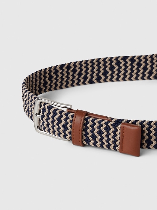 Image number 2 showing, Braided Vegan-Leather Belt