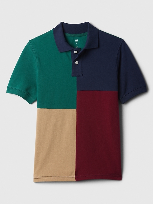 Image number 6 showing, Kids Uniform Pique Polo Shirt