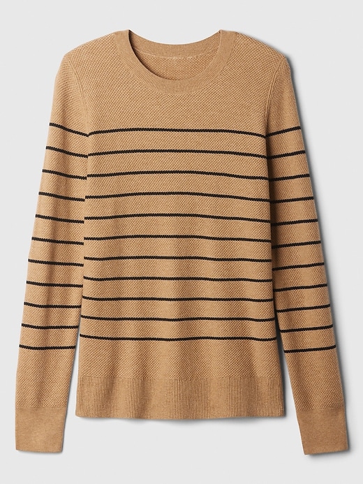 Image number 5 showing, Textured Stripe Crewneck Sweater
