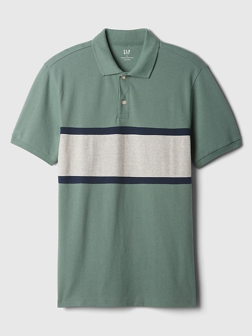 Image number 5 showing, Colorblock Stretch Pique Polo Shirt