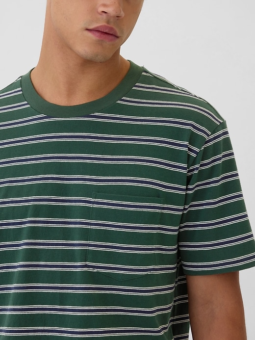 Image number 4 showing, Stripe Original Pocket T-Shirt