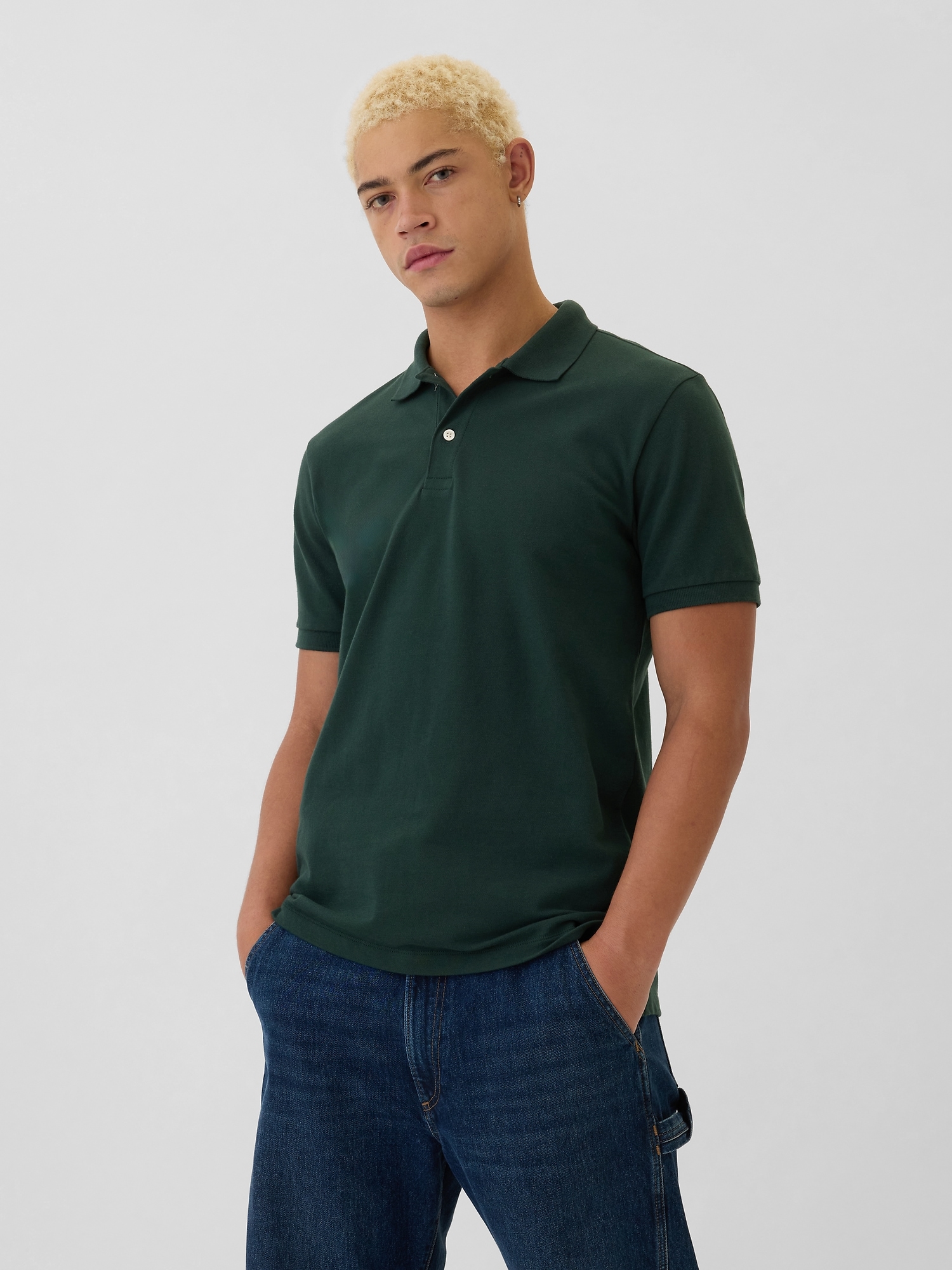 Stretch Pique Polo Shirt