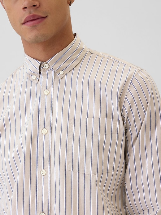 Image number 7 showing, Stretch Poplin Shirt in Standard Fit