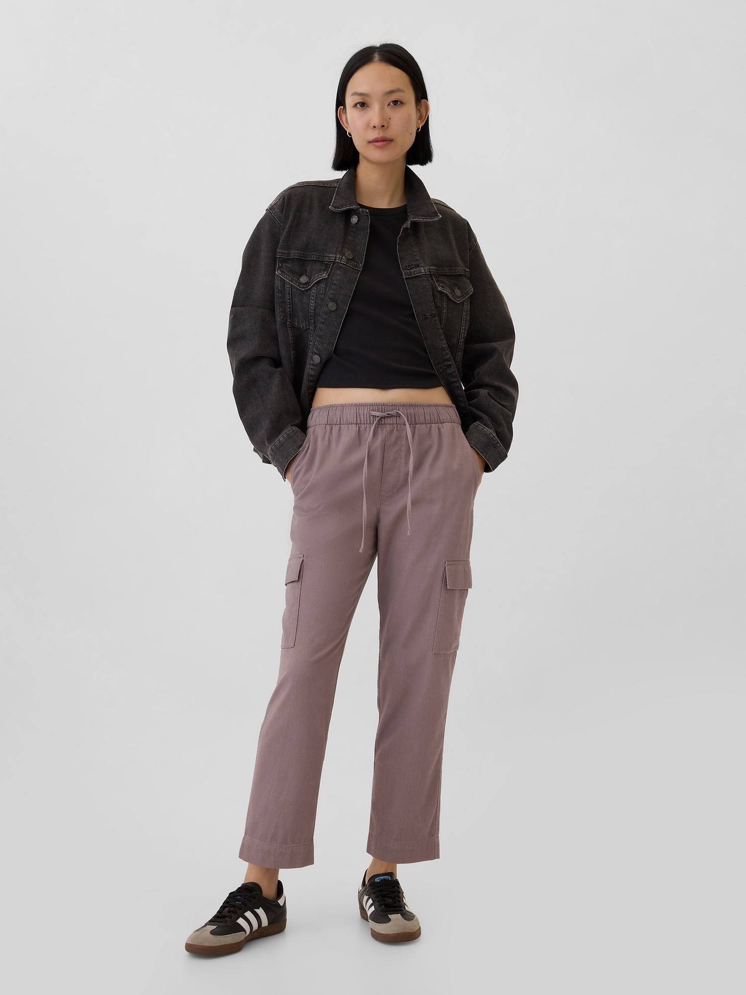 Mid Rise Easy Cargo Pants