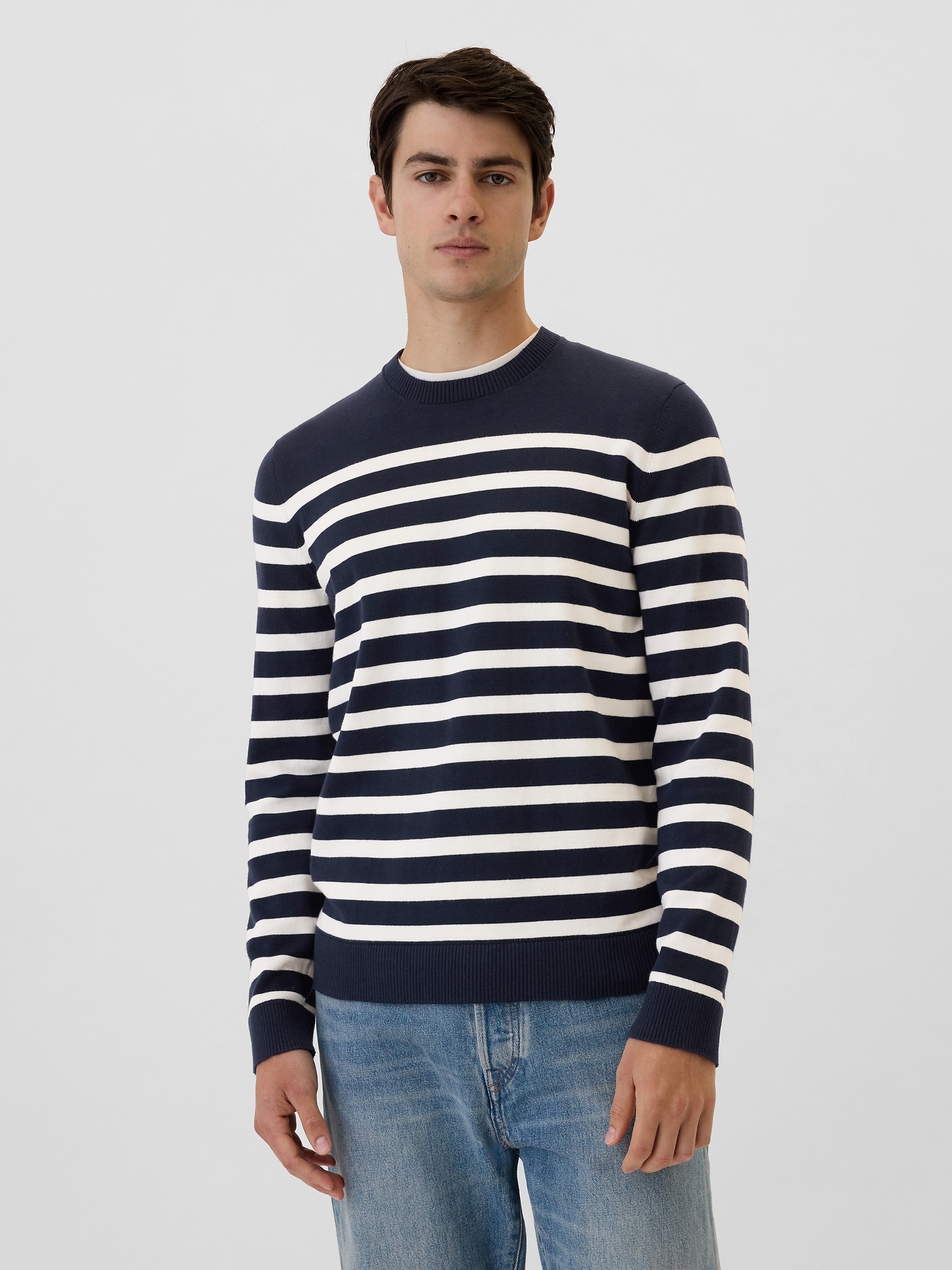 Stripe Crewneck Sweater