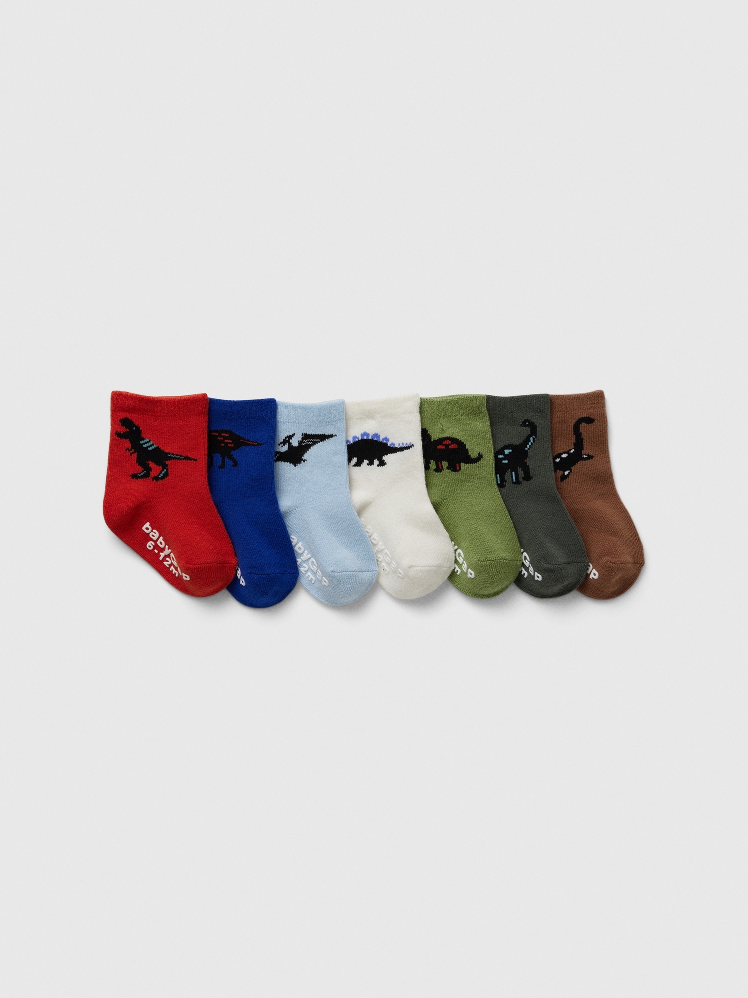 babyGap Dino Crew Socks (7-Pack)