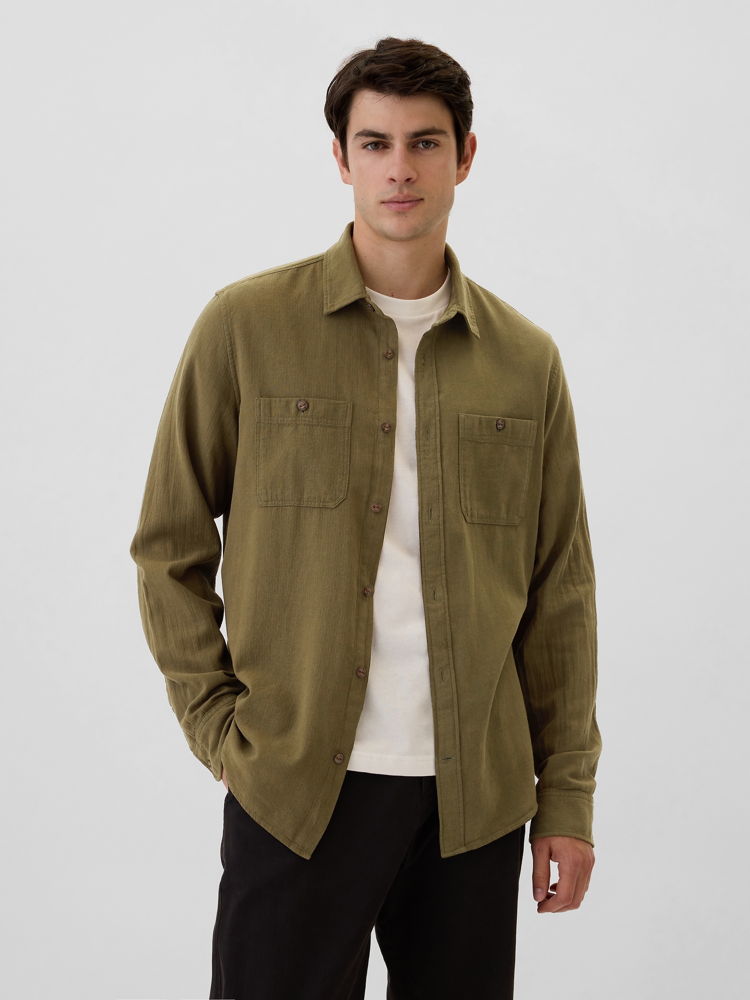 Brushed Utility Shirt in Standard Fit