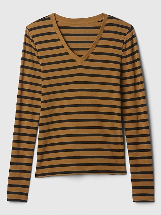 Image number 5 showing, Favorite Stripe V-Neck T-Shirt