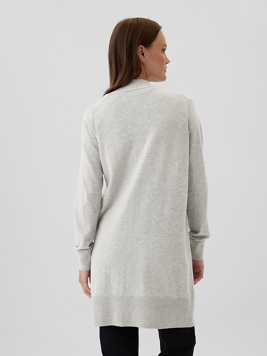 Image number 2 showing, Long Open-Front Cardigan