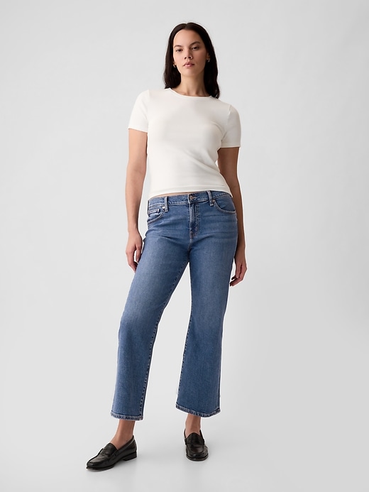 Image number 5 showing, Mid Rise Kick Fit Jeans