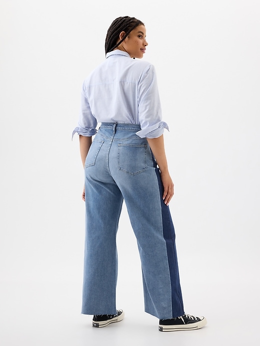 Image number 6 showing, High Rise Wide-Leg Crop Jeans
