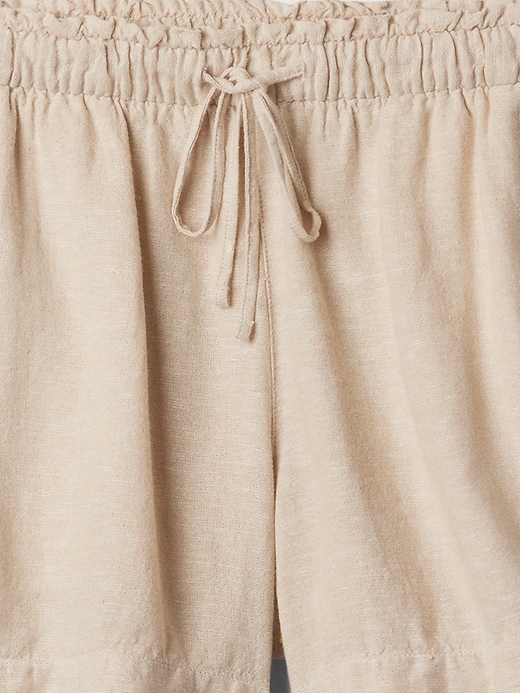 Image number 4 showing, 4" Mid Rise Easy Linen-Blend Pull-On Shorts